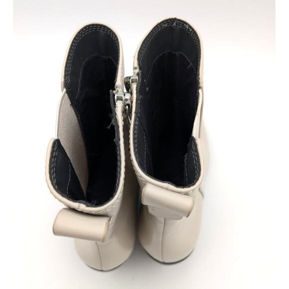 Franco Sarto A-Anina Western Ankle Boots Women's Ivory Leather Size 6.5M EU36.5 - Picture 5 of 14